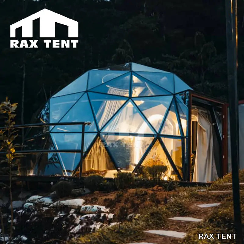 RAXTENT 6M Crystal Glass Glamping Igloo Dome Tent for Camping Resorts – RAX TENT
