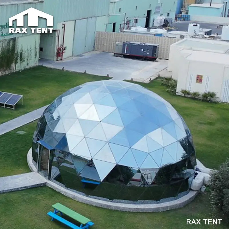 glass dome house for event