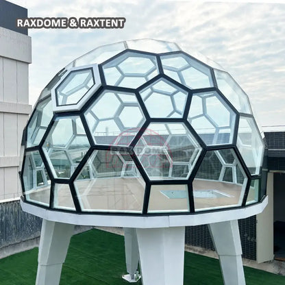 4m honeycomb glass dome tent