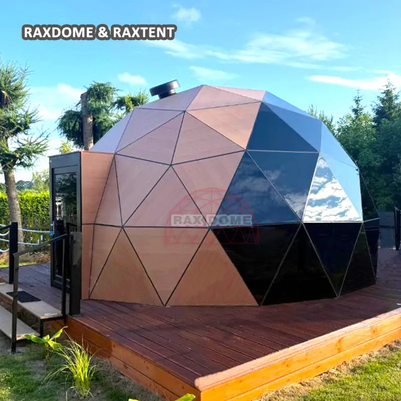 6m geodesic dome tent for glamping