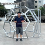 2.5m honeycomb glass dome house