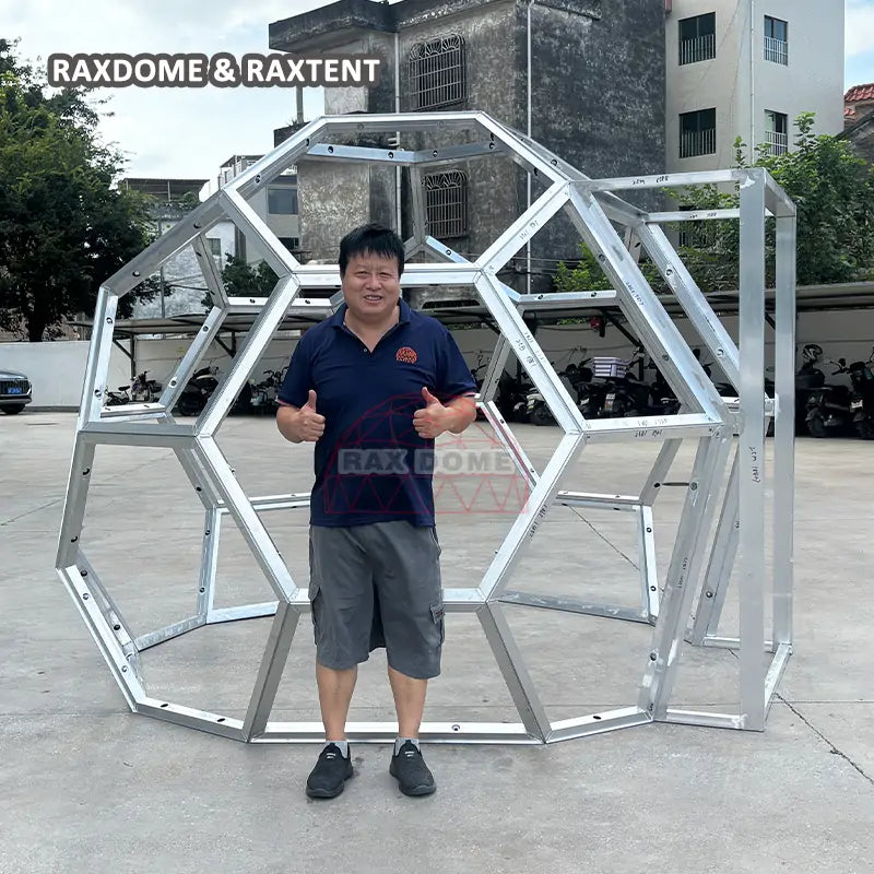 2.5m honeycomb glass dome house