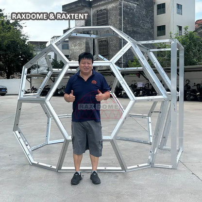 2.5m honeycomb glass dome house
