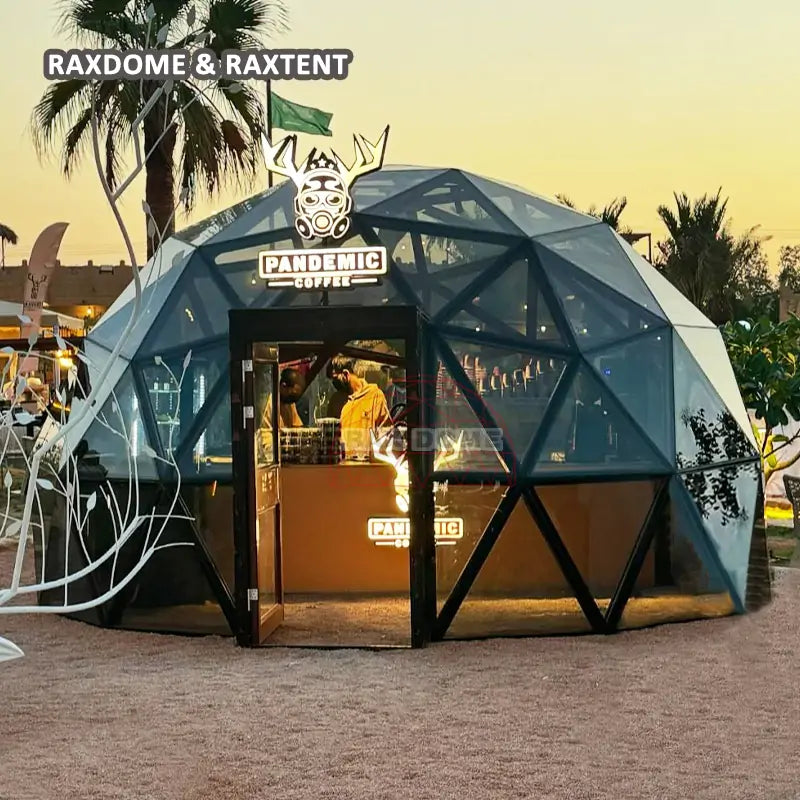 6m glass dome for coffee shop