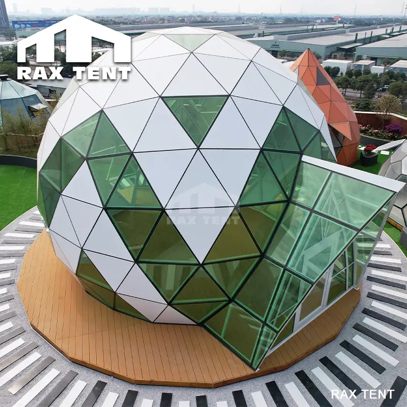 dome tent pattern 8M Glass Dome Tent with Solid Panels and Tempered Glass 2/3 Part Dome Interior Insulation Panel