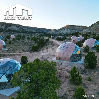 wooden glass dome for glamping site