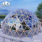 glass dome house for restaurant