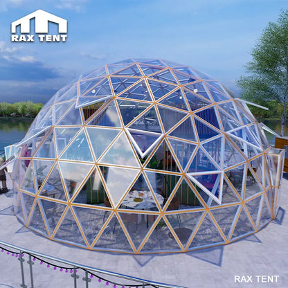glass dome house for restaurant