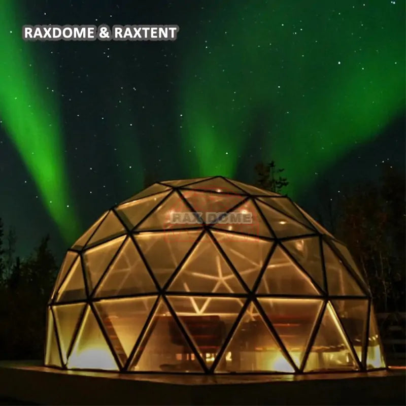 Aurora Transparent Glass Igloo Dome