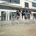 durable 6m glass dome tent with bathroom framework