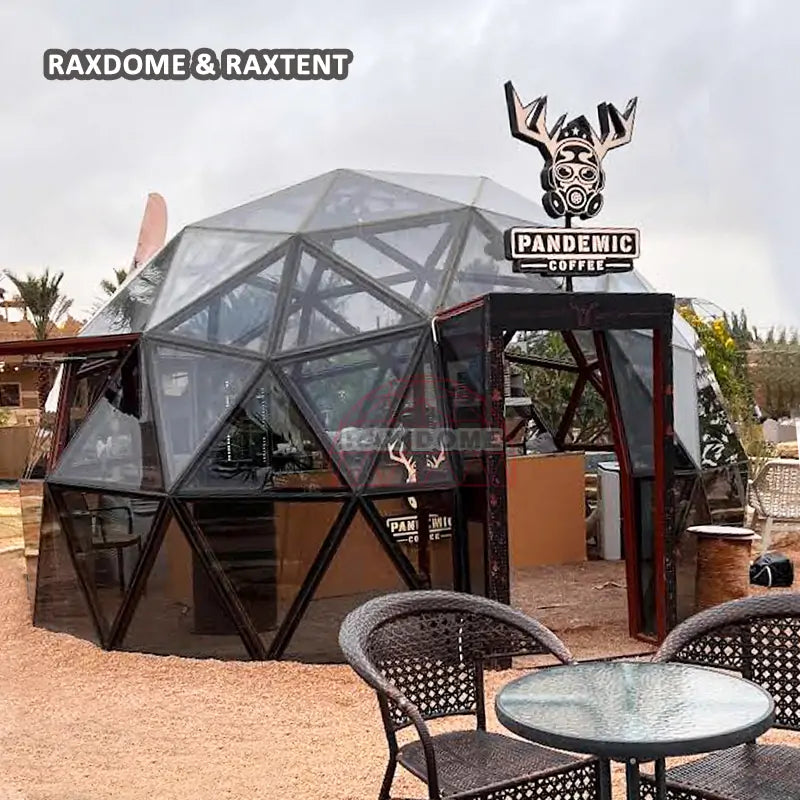 6m coffee shop glass dome