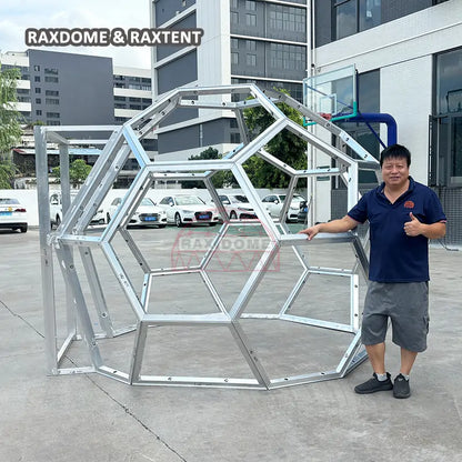 2.5m honeycomb glass dome for stargazing