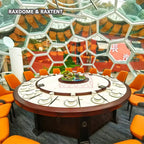 rsataurant glass dome tent
