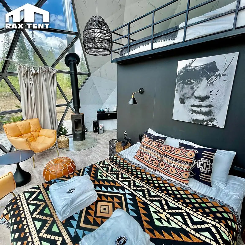 6m glamping glass dome house