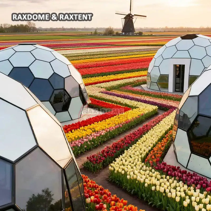 garden honeycomb glass dome tent