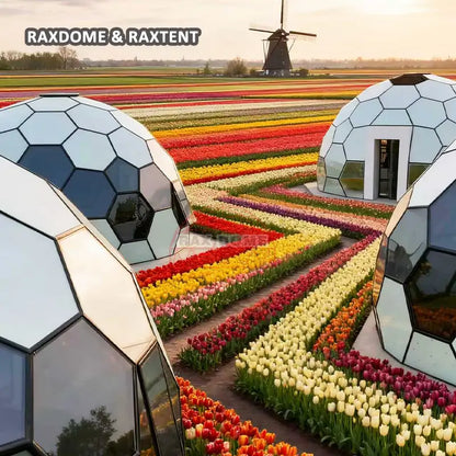 garden honeycomb glass dome tent