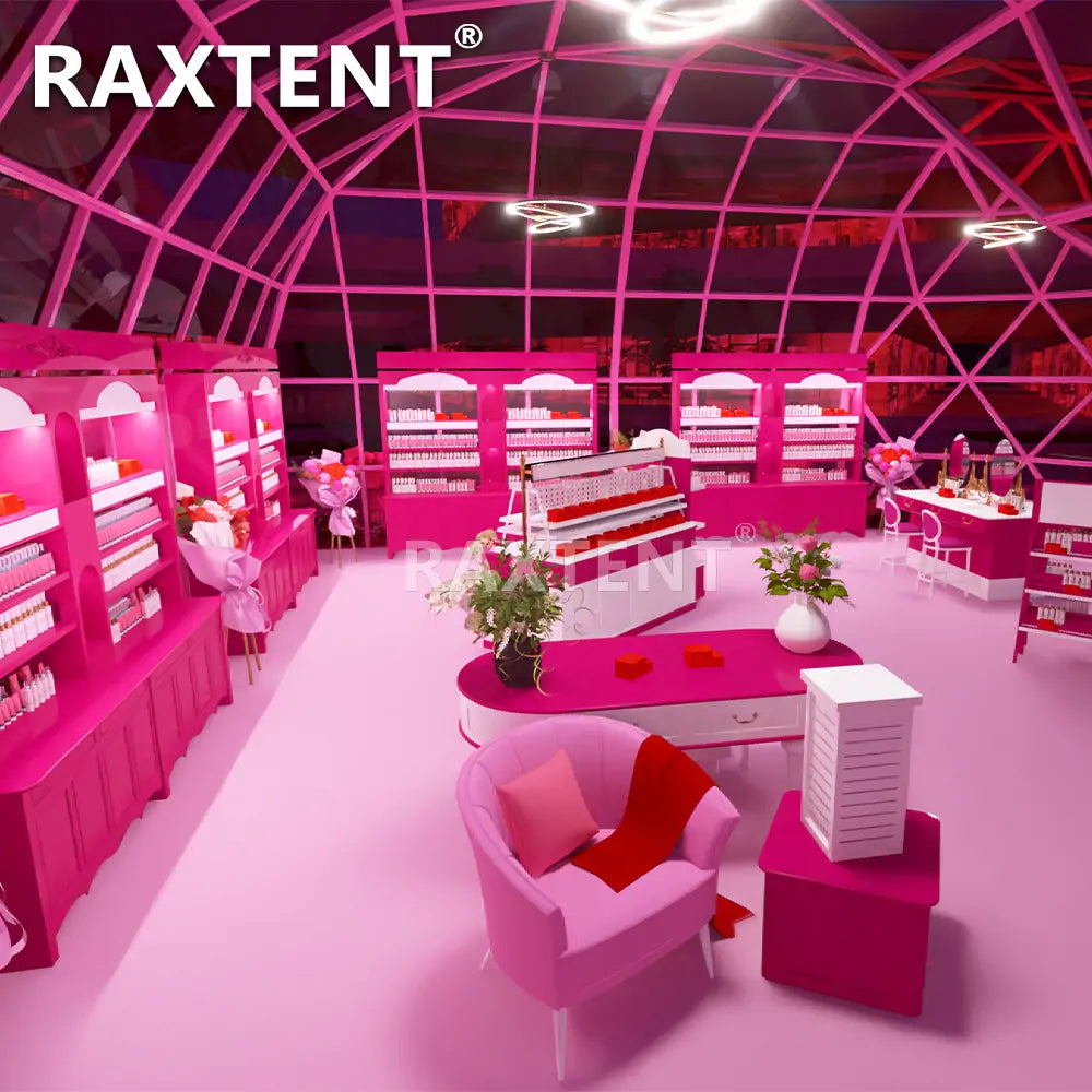 geodesic heart shape glass dome for Brand Experiences