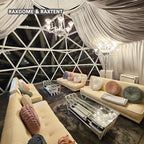 6m glass dome tent garden pavilions
