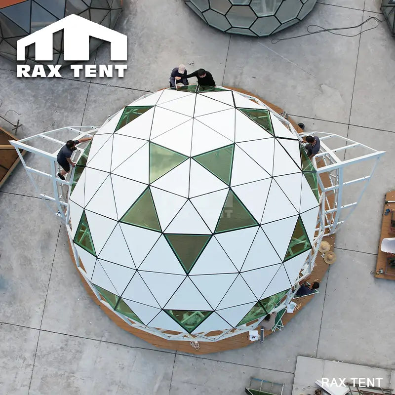 customized glass dome tent
