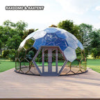 8m geodesic glass dome tent for glamping