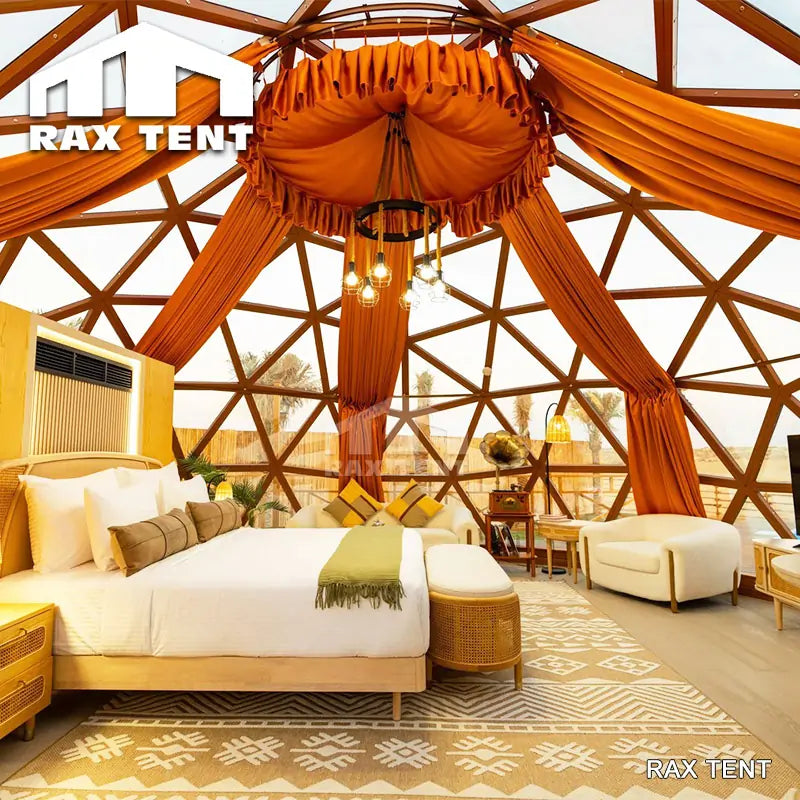 8m glamping dome stay 