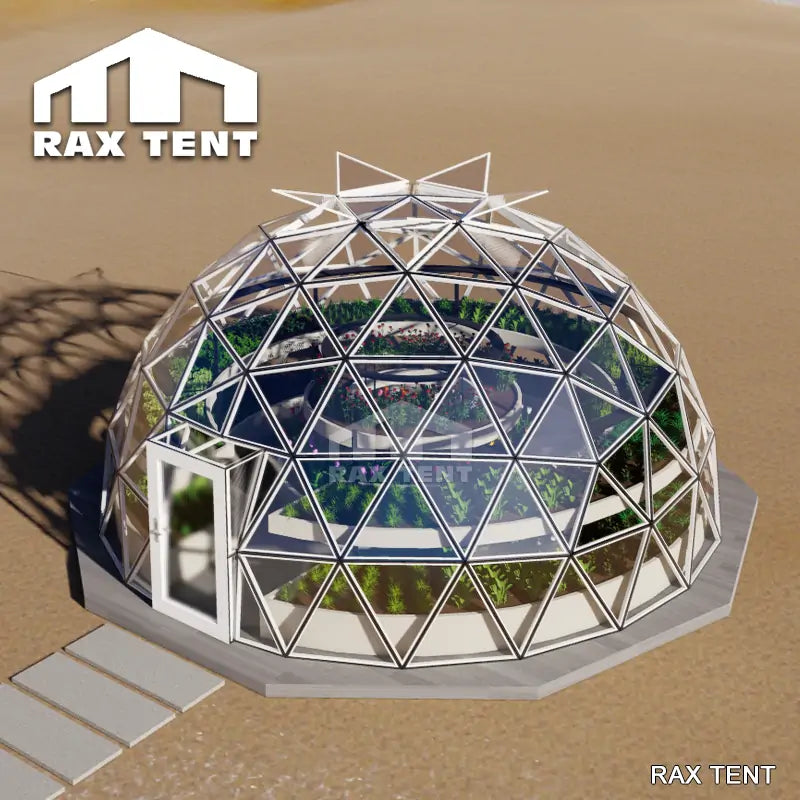 glass dome tent for greenhouse