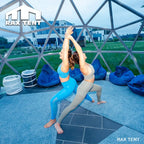 glass dome tent for yoga studio