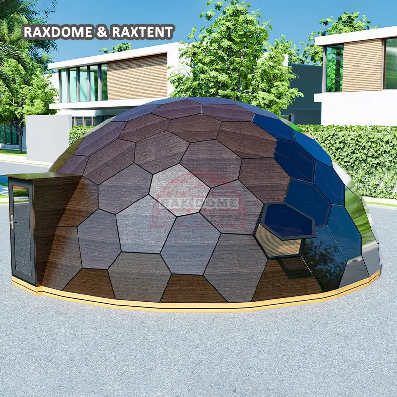 9m insulated geodome glass dome