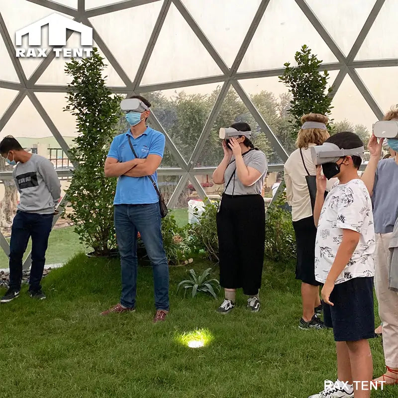 glass dome tent for VR room