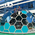 RAXTENT 8M Honeycomb Geodesic Glass Dome Tent for Retreat