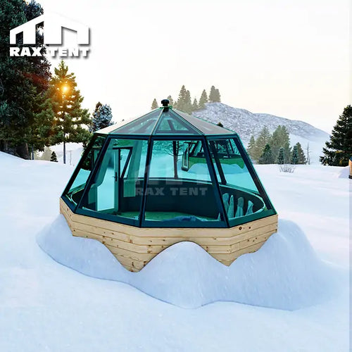 S125 Revontulitaulut オーロラシャドーボックス フィンランド RAX TENT 5M Glass Igloo Aurora Dome in Finland Arctic Resort