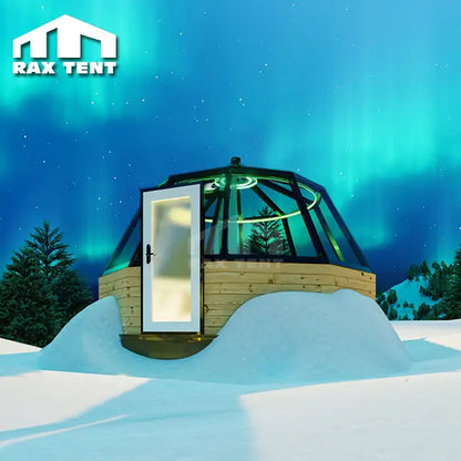 5m glass igloo in Finland