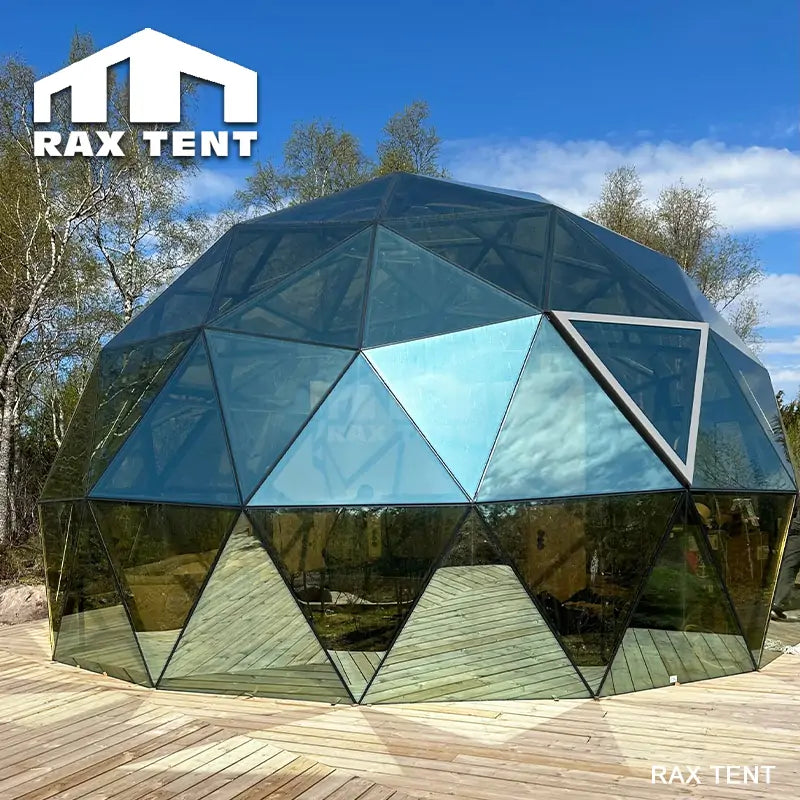 geodesic dome with windows
