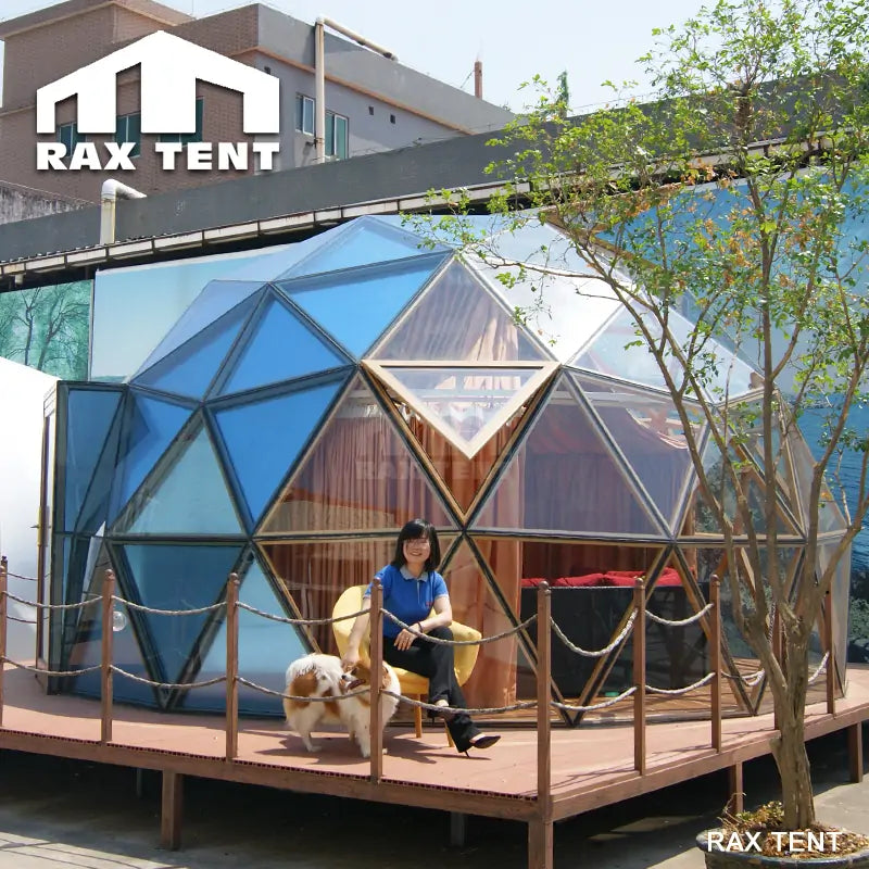 glass dome with windows