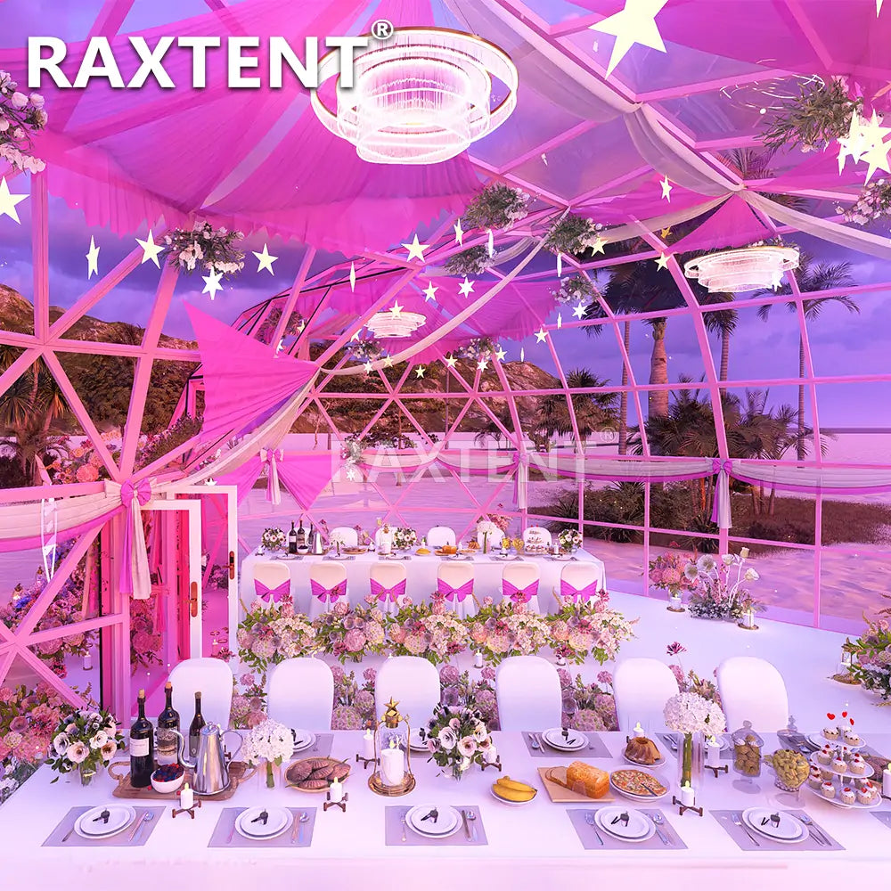 heart glass dome for restaurant
