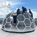 glamping honeycomb dome