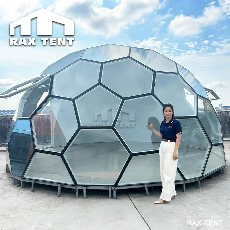 honeycomb glass dome tent