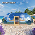 capsule glamping glass dome tent