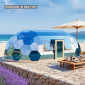 honeycomb glass dome tent for glamping