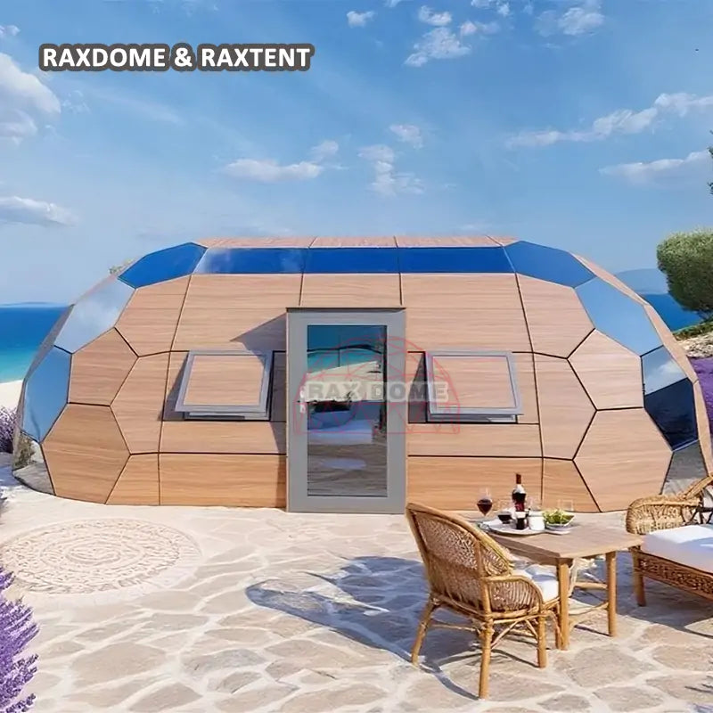 oval glass dome tent for glamping