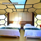 oval glamping glass dome hotel