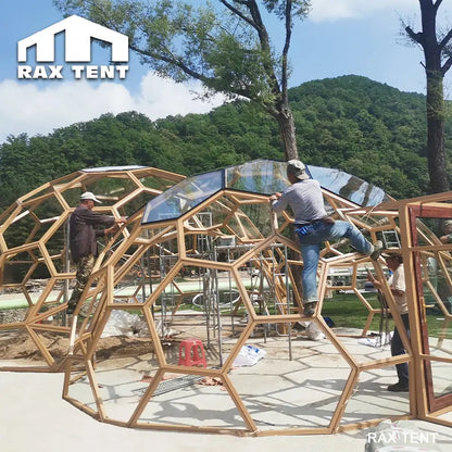 6m glass dome tent