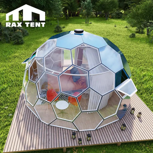 honeycomeb glass dome house