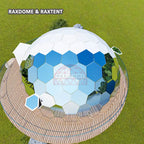 8m white glass dome tent for glamping
