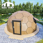 honemycomb wooden glass dome home