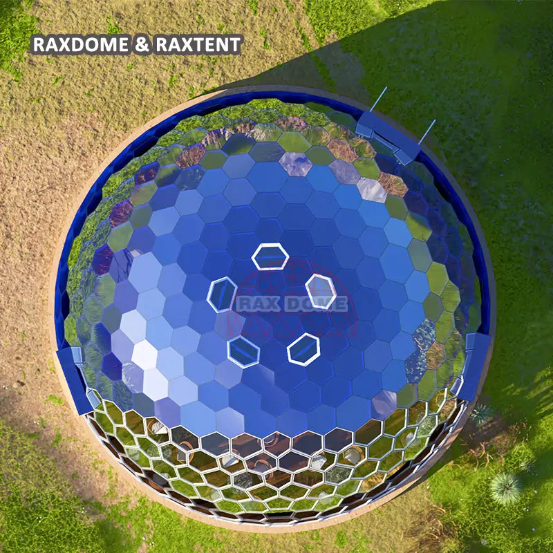 15m geodesic event glass dome tent