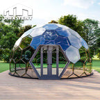 RAXTENT 8M Honeycomb Glass Round Dome House for Glamping Room