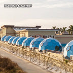 geodesic glass dome tent for vacation