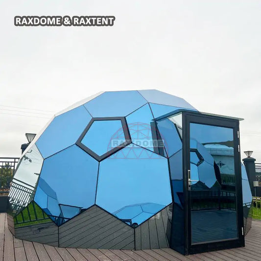 6m glass geodesic dome tent