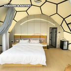 6m glass dome tent with bathroom